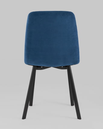 Стул Oliver Square велюр Синий_4